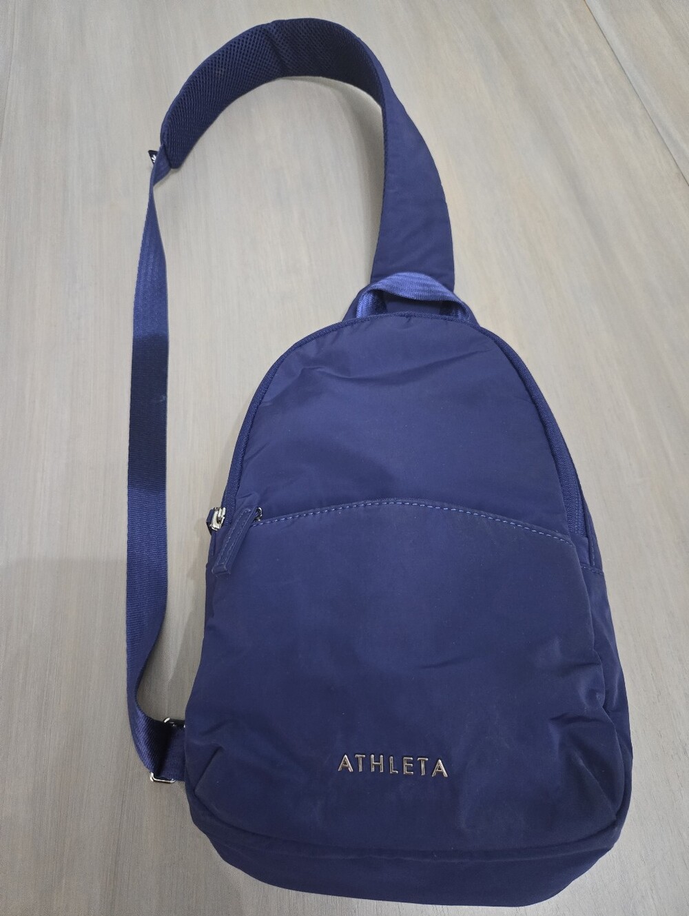 Athleta All About Sling Blue Bag